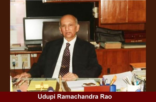 Udupi Ramachandra Rao scientist ISRO, India
